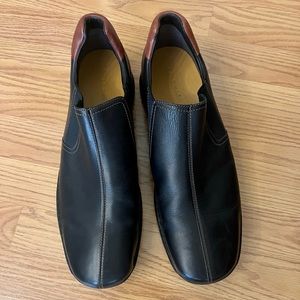 Cole Haan Zeno Loafers Black Leather Slip On Shoes C24673 Mens Size 13